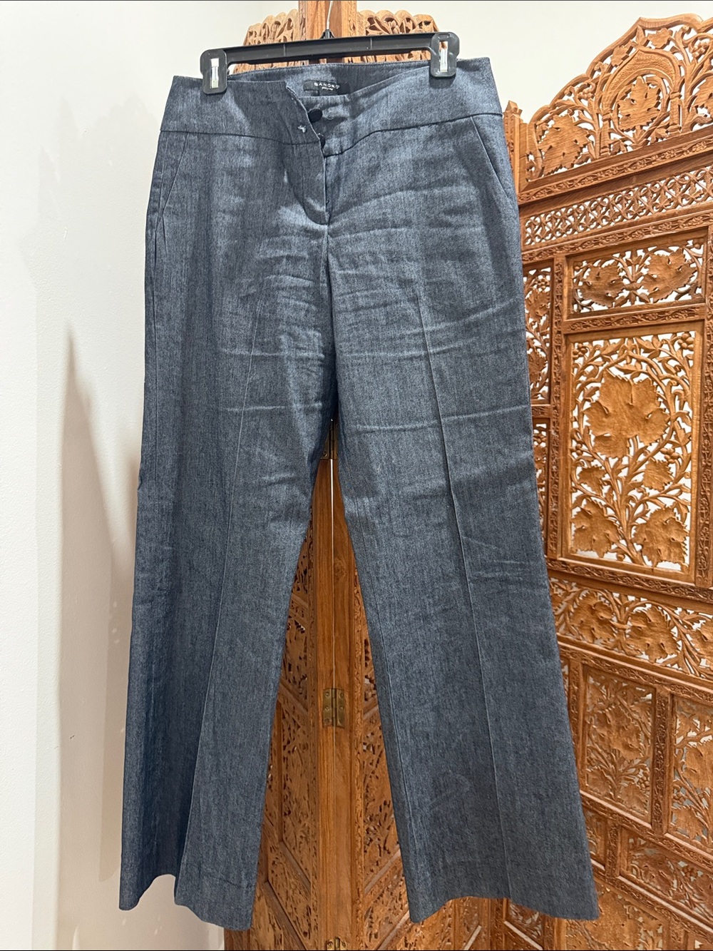 Sandro Paris Womens Jean denim   Pants - Classic Straight Fit